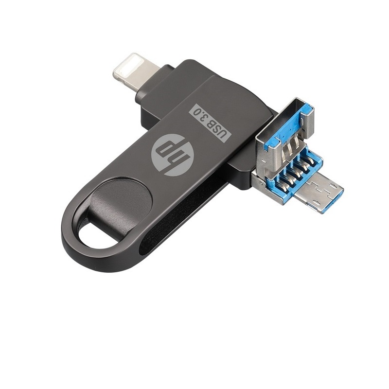 Panas! Flashdisk OTG HP 3IN1 1TB Type-C Micro USB/IOS Smart Phone Flashdisk Untuk iPhone/PC/Android