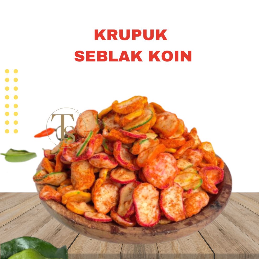 Seblak Koin Pedas Camilan Masa Kini/ Krupuk Seblak Bantat 500 gr