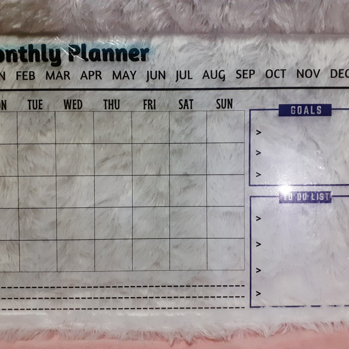 

Monthly Planner Acrylic A3