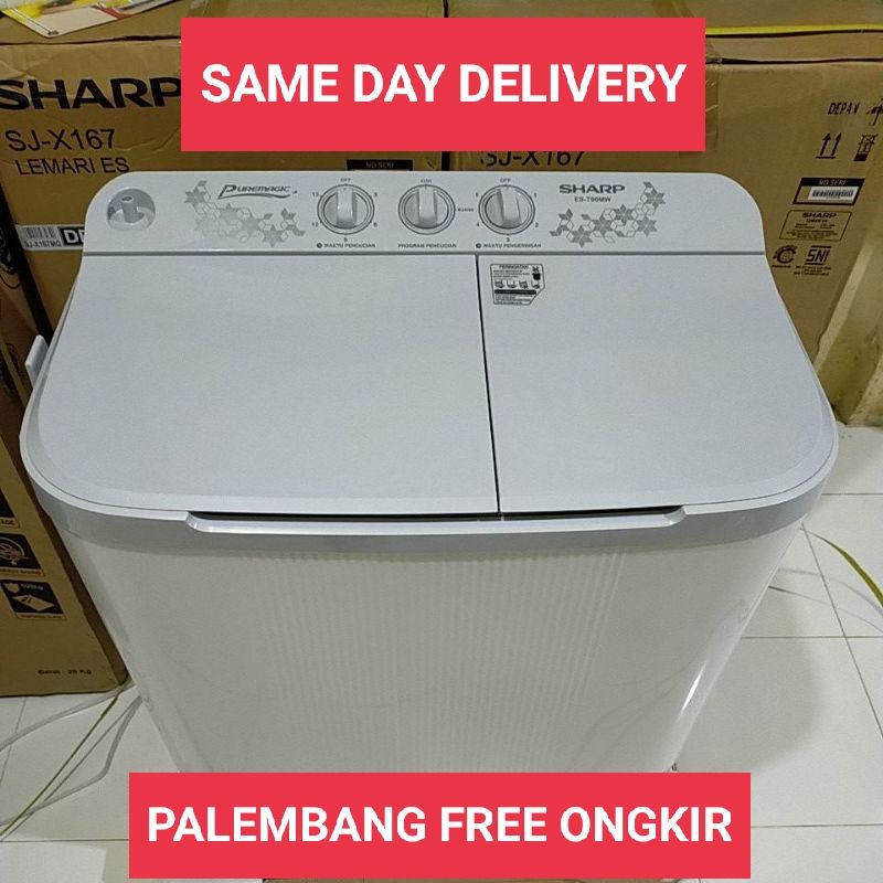 MESIN CUCI SHARP 9KG 2 TABUNG 90MW 9 KG 90 MW EST90MW