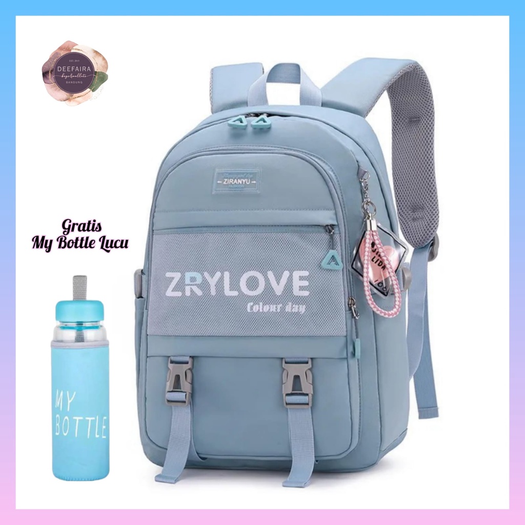 Tas Ransel Anak Perempuan Motif ZRYL0v3 Free My B0ttle Lucu Untuk Sekolah Sd Smp &amp; Sma