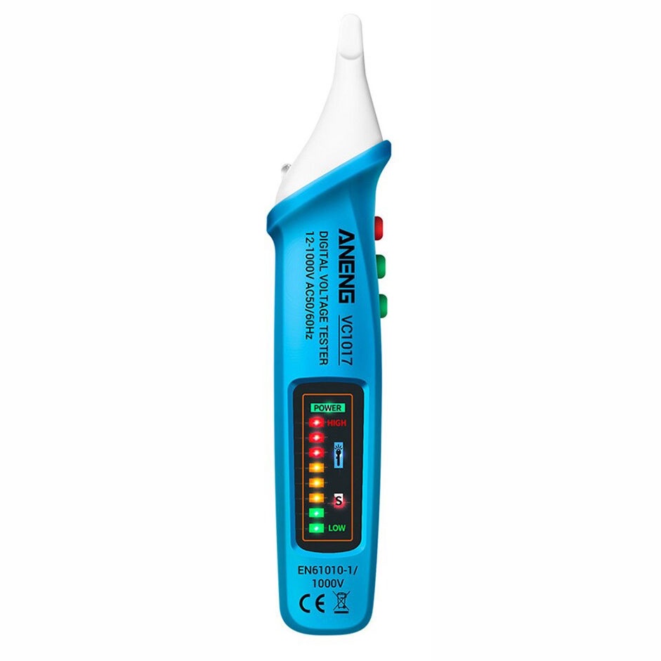 Taffware ANENG Tester Pen Non Contact AC Voltage Alert Detector 12V-1000V - VC1017 - Blue