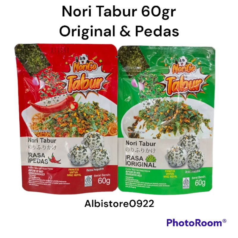 

NORI TABUR RUMPUT LAUT PANGGANG 60gram ORIGINAL/PEDAS