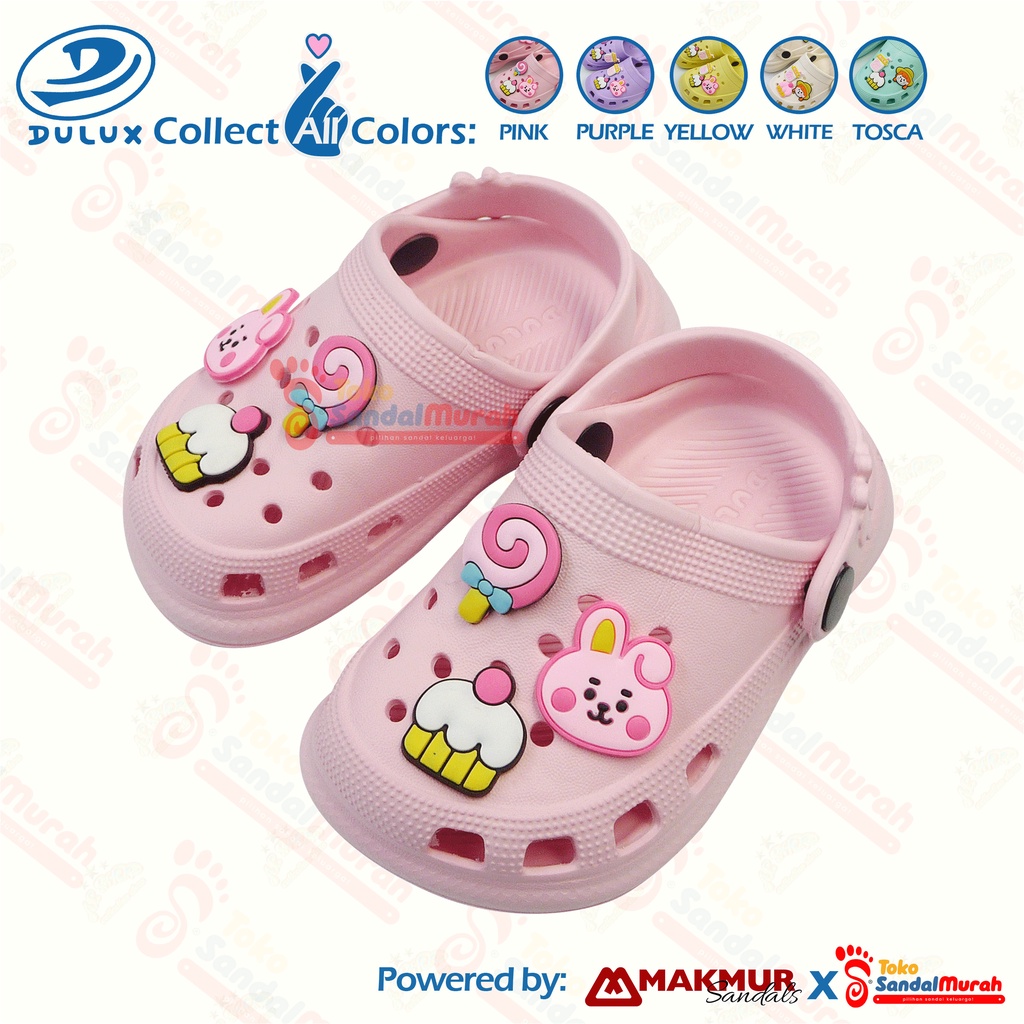 Toko Sandal Murah - Sendal Jelly Baim Anak Perempuan Uk 20-25 / Sendal Anak Kekinian Model Baim / Sendal Crocs Anak / Sendal Anak Tali Belakang / Sendal Anak Slip On / [ Toko Sandal Murah M 805  ]