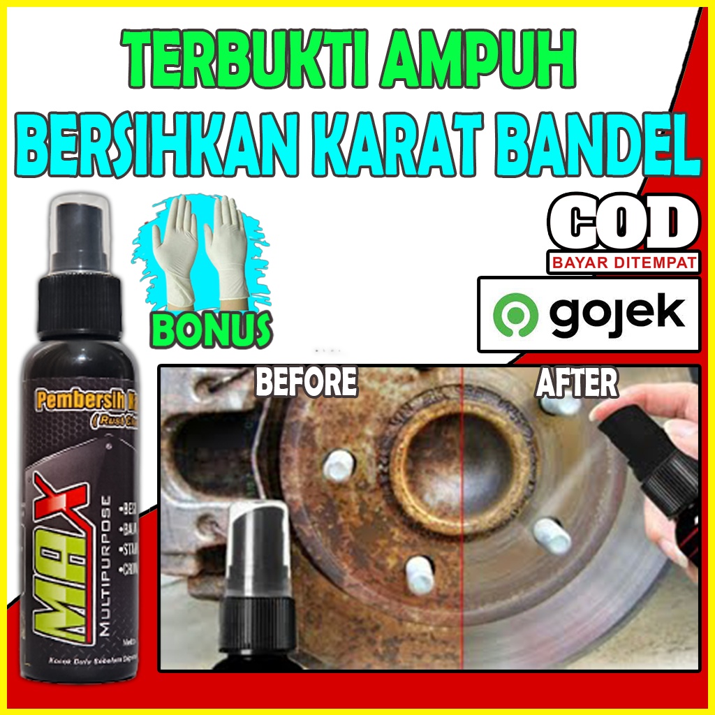 cairan pembersih penghilang karat mesin motor perontok karat knalpot motor besi stainless steel rust