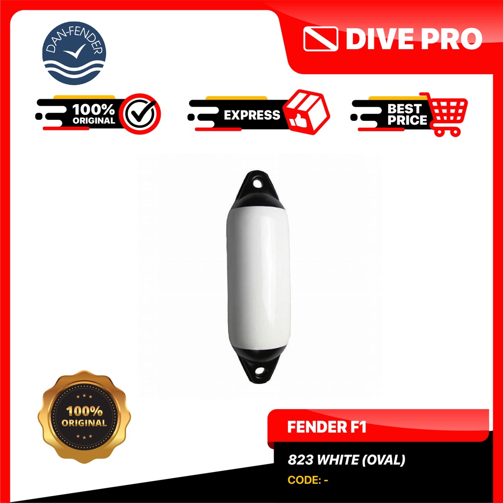 FENDER F1 - DAN FENDER 823 WHITE (OVAL)