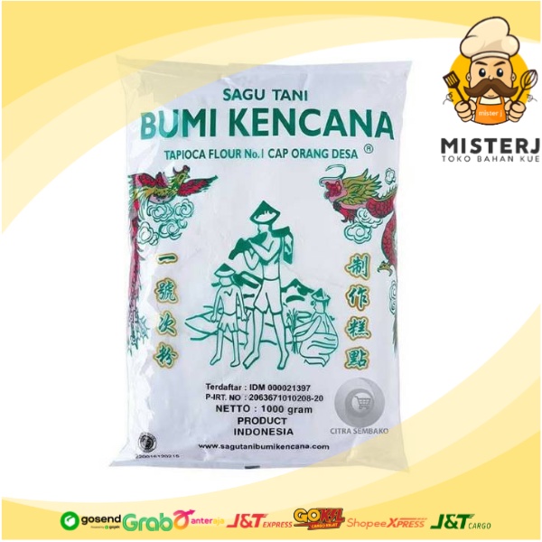 

Tepung Tapioka Bumi Kencana Cap Orang Desa | 1 Kg | Tapioka Bumi Kencana