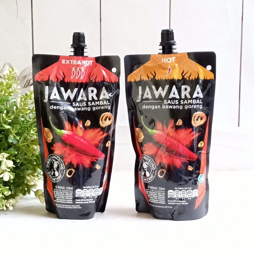 Hot Jawara Saus Sambal Pouch 250ml