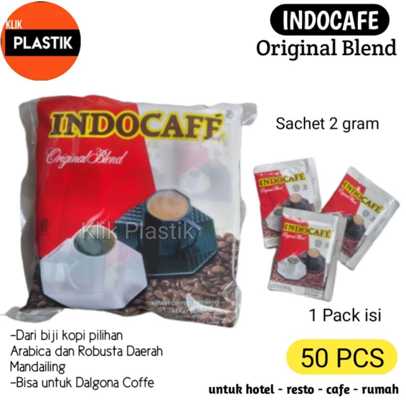 

Indocafe original blend (50 sachet) kopi hotel cafe dalgona coffee kopi sachet kopi murah