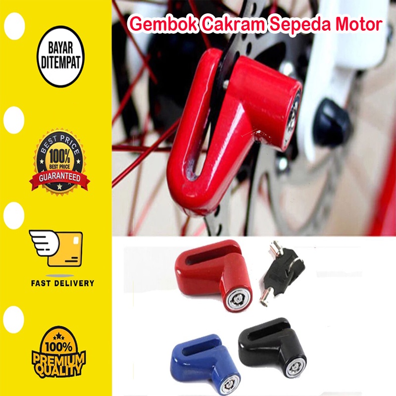 ✅ BISA COD Kunci Gembok Cakram Sepeda Motor Keamanan Anti Maling Rem Cakram Kunci Perlindungan Pencurian untuk Skuter Keselamatan Kunci Sepeda Motor