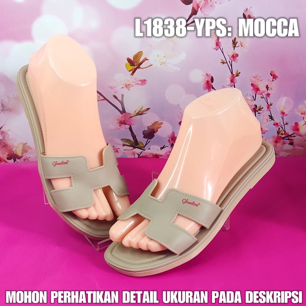 Sandal Cewek Import Viral L 1838 YPS Sendal Jelly Perempuan Lentur Kuat anti-slip SDLFW