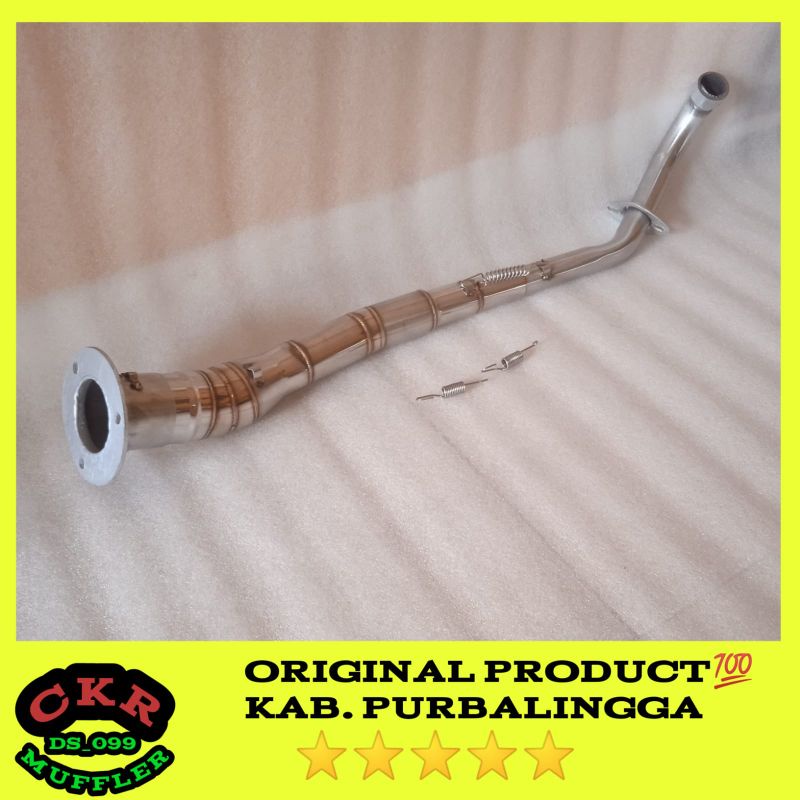 leher + adaptor supra x 125 knalpot racing