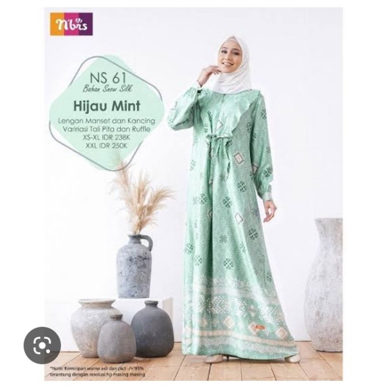 GAMIS NIBRAS NS 61 HIJAU MINT