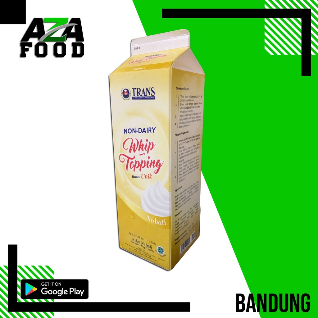 

KFI Trans Whipping Topping Cream Gold 1 Liter