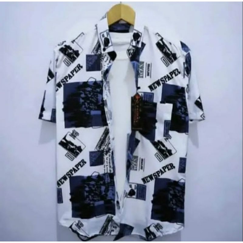 BISA PILIH MOTIF GROSIR MURAH KEMEJA PRIA MOTIF PANTAI BAJU DISTO SURFING MOTIF DAUN