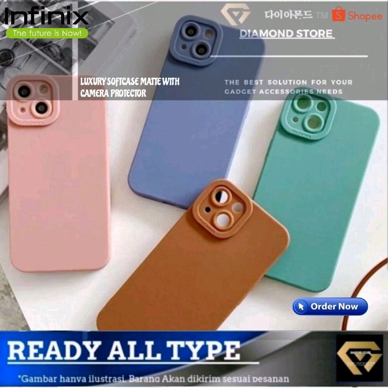 INFINIX LUXURY SOFT CASE PRO CAMERA PROTECTION HOT 8 9 10 11 12 PLAY NOTE 8 10 PRO HOT 11S NFC NOTE 12 12I SMART 6 HD 6+ HOT 20 5G