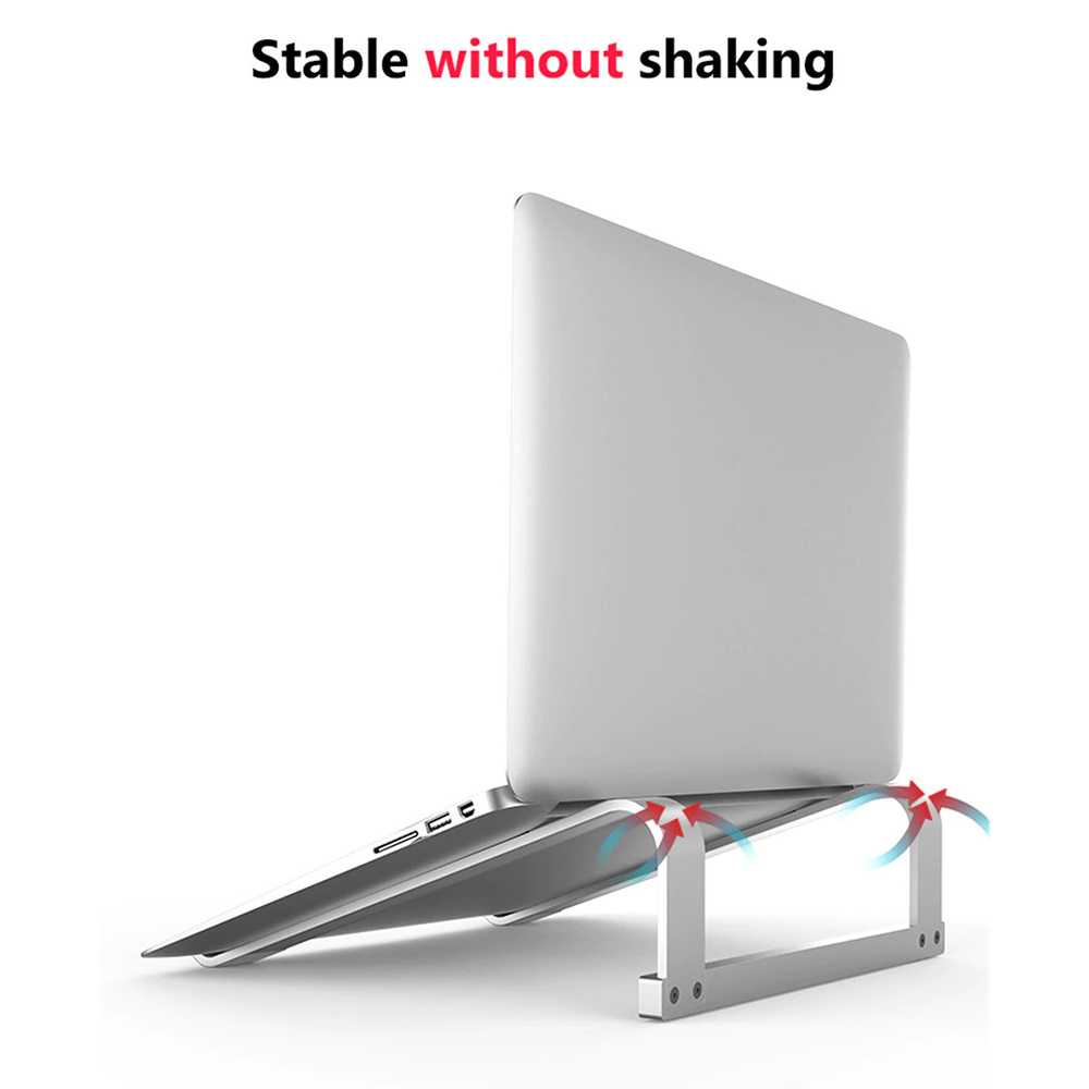 Stand Gadget Minimalist MultiFungsi Anti Slip - Stand Alas Laptop Hollow Ergonomic Bracket Aluminium - Stand Laptop / Tablet Kantor / Sekolah / Kuliah