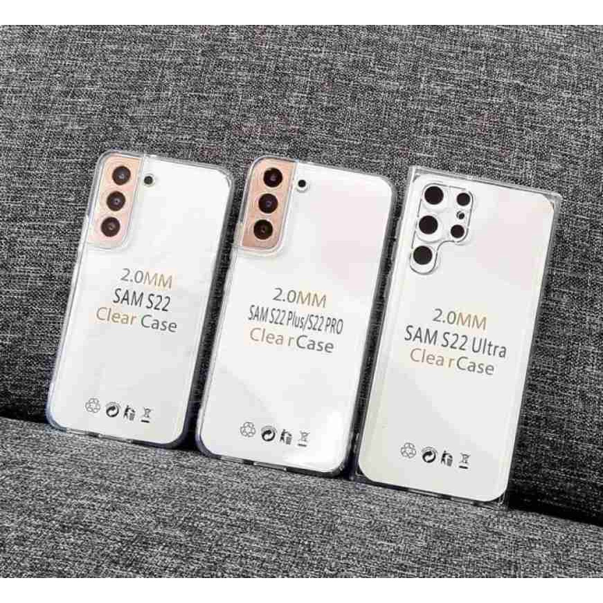 TEBAL!! Softcase SIMPLE Bening TPU Samsung S23 S22 S21 S20 S22+ S22Ultra S21+ S21FE S21Ultra S20+ Ultra S20FE Silicone Clear Heavy Case Soft Thick HD Casing Glossy Sekali Murah Tapi Bagus CAMERA Putih Transparant Transparent Kondom Karet Plastik 4G 5G FE