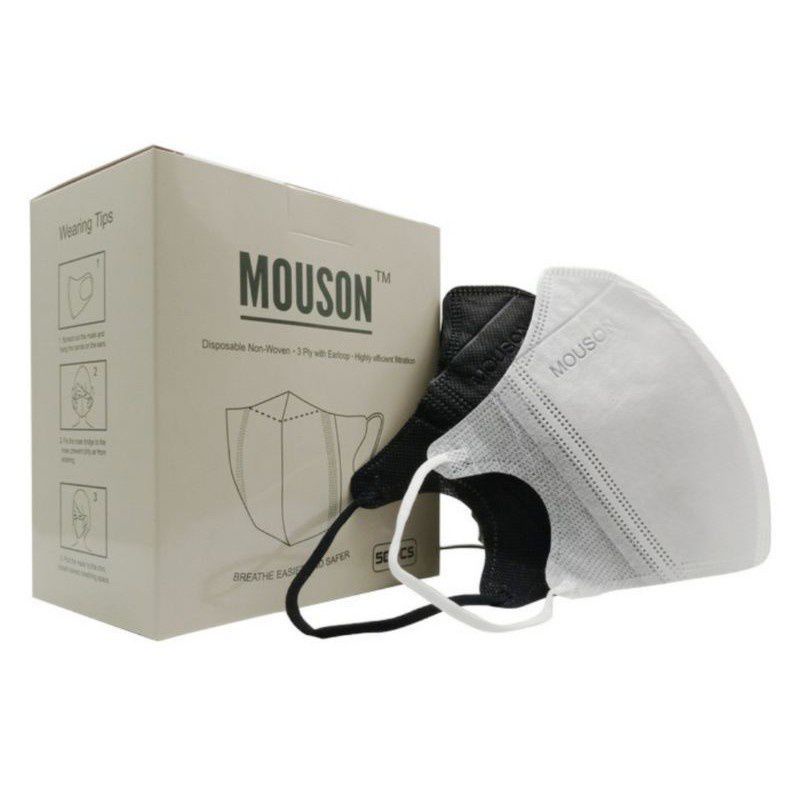 MASKER DUCKBILL 4 PLY MOUSON EMBOS PREMIUM DISPOSABLE FACE MASK