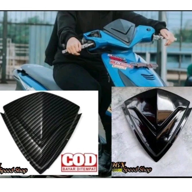 VISOR CARBON MIO SOUL VARIO 110 TECNO BEAT KARBU MIO Z MIO M3(sudah termasuk double tip 3m)