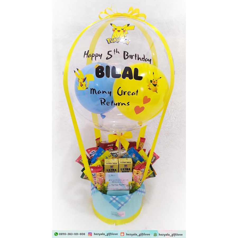 BUKET BALON-HADIAH/KADO-BABY NEW BORN-ULANG TAHUN-ANNIVERSARY-WISUDA-UANG TARIK/PULL UP MONEY