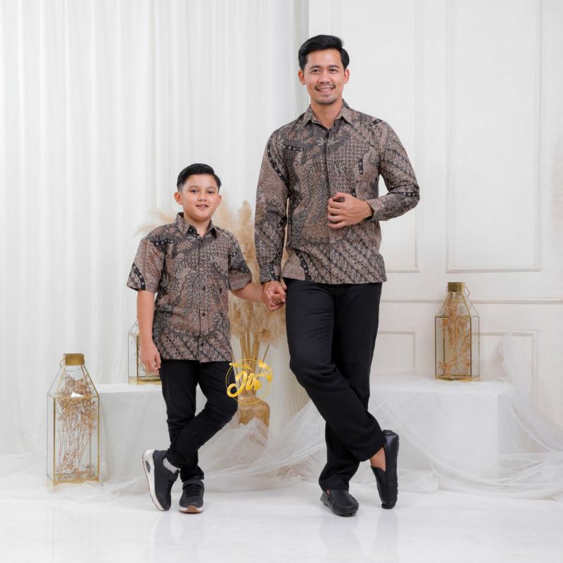 SARIMBIT LEBARAN TERBARU BAJU BATIK COUPLE KELUARGA RAYA SERIES / SET FAMILY GAMIS KELUARGA AYAH IBU ANAK