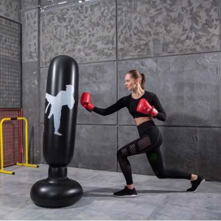 VKTECH Samsak Tinju Pompa Inflatable Boxing Training Target Berdiri Latihan Taekwondo Karate Alat La