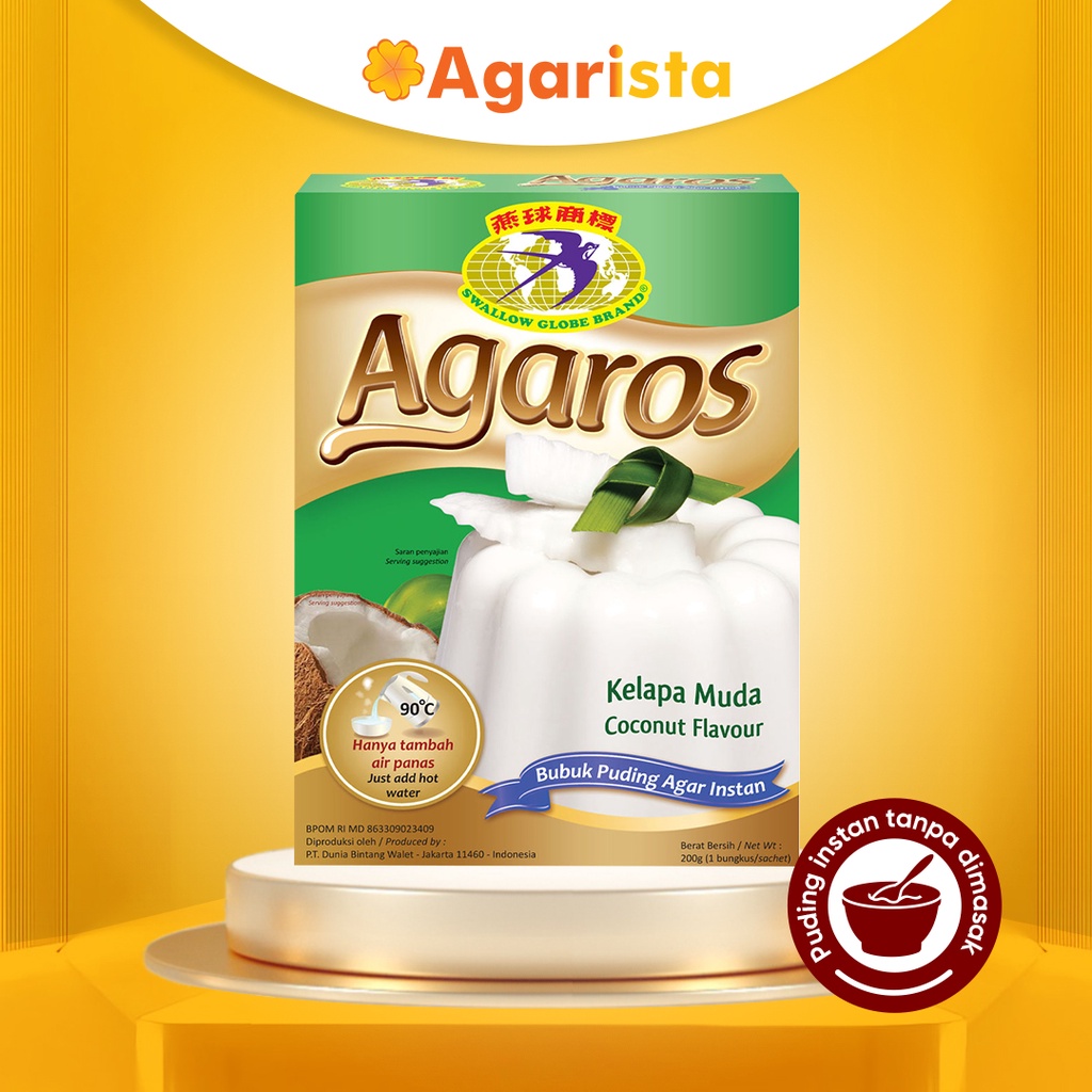 

AGAROS PUDING INSTAN TANPA DIMASAK – COCONUT