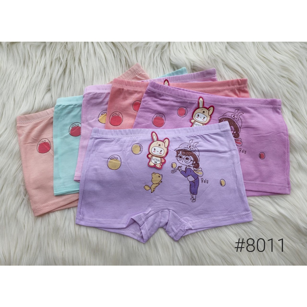 Celana Dalam Anak Perempuan SATTIRE KIDS Boxer Anak Cewek Bahan Super Halus / Murah 3 , 6 dan 1 Lusin