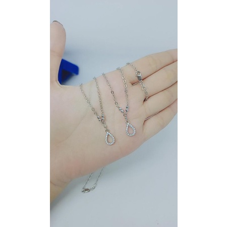 kalung koye anak rantai nori ukir gantungan tears mp/perak asli silver 925 lapis emas/perhiasan anak fashion terbaru