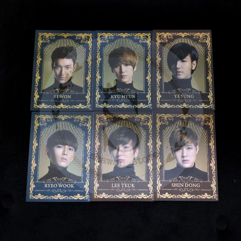 OFFICIAL SUPER JUNIOR STAR COLLECTION CARD LUXURY CLASSIC CARD LEETEUK HEECHUL YESUNG SHINDONG EUNHY