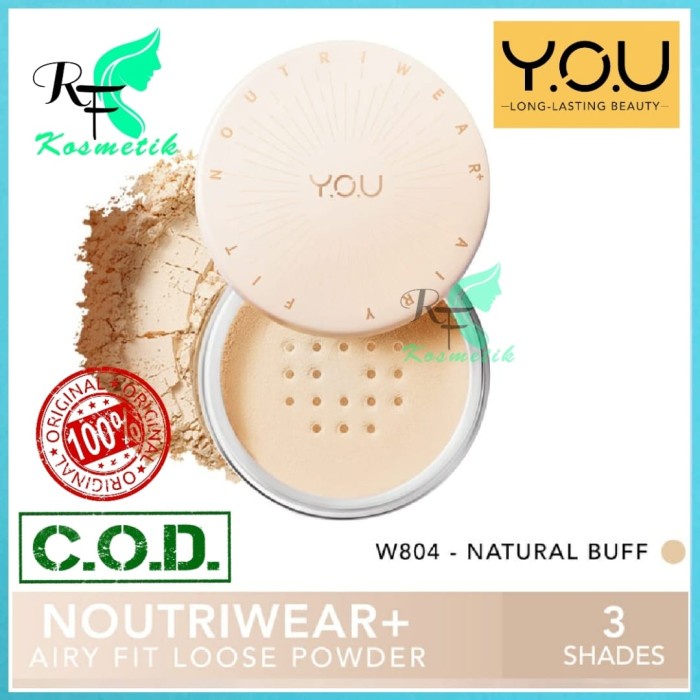 Diskon !! You Noutriwear+ Airy Fit Loose Powder You Bedak Tabur Noutriwear