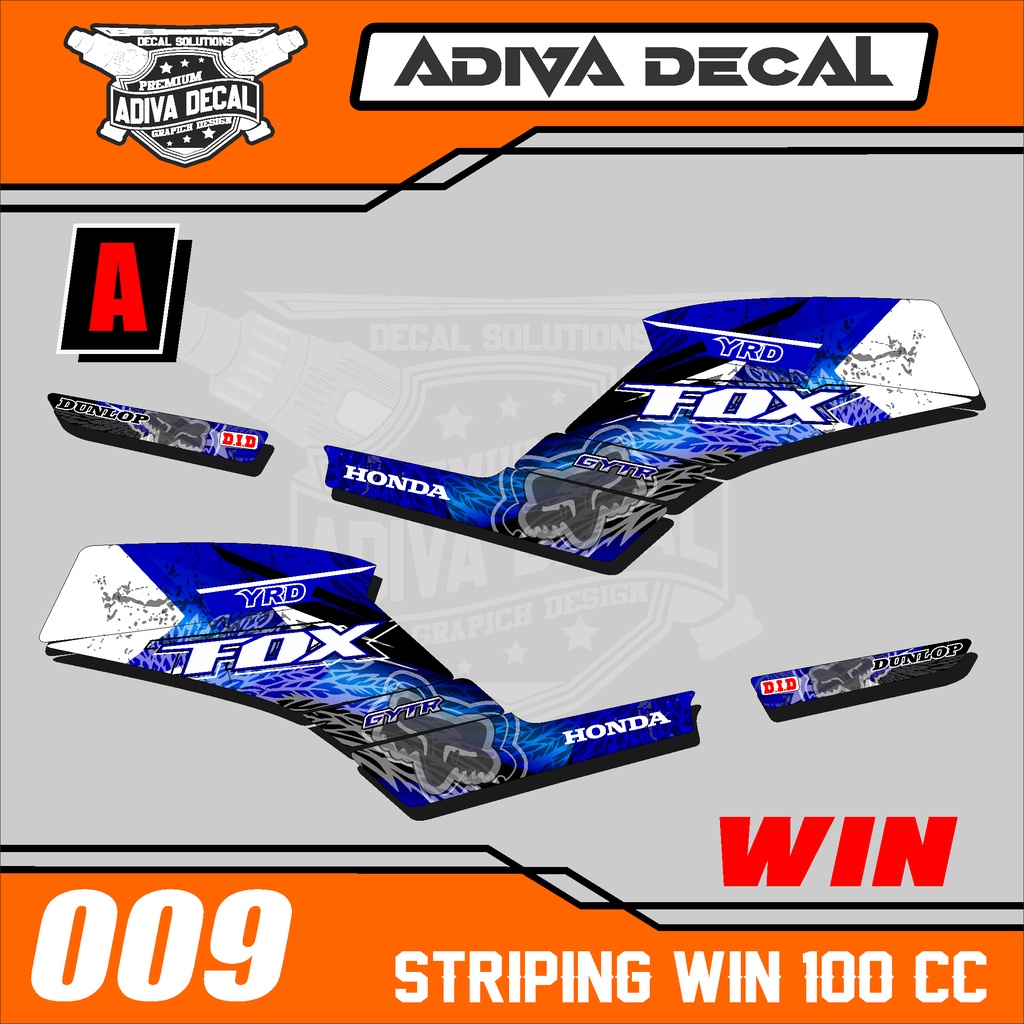 terbaru sticker striping win 100 keren simple - stiker striping honda win 100 009