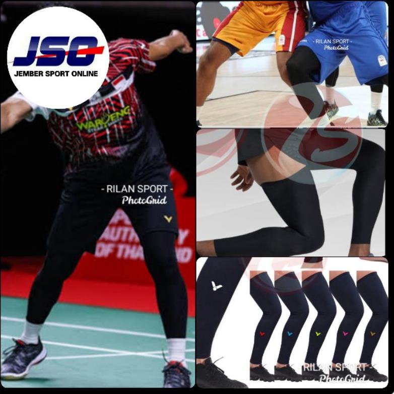 [PRODUK JL60P] Kaos kaki stoking olahraga bulutangkis voli futsal sepakbola basket leg sleeve knee l