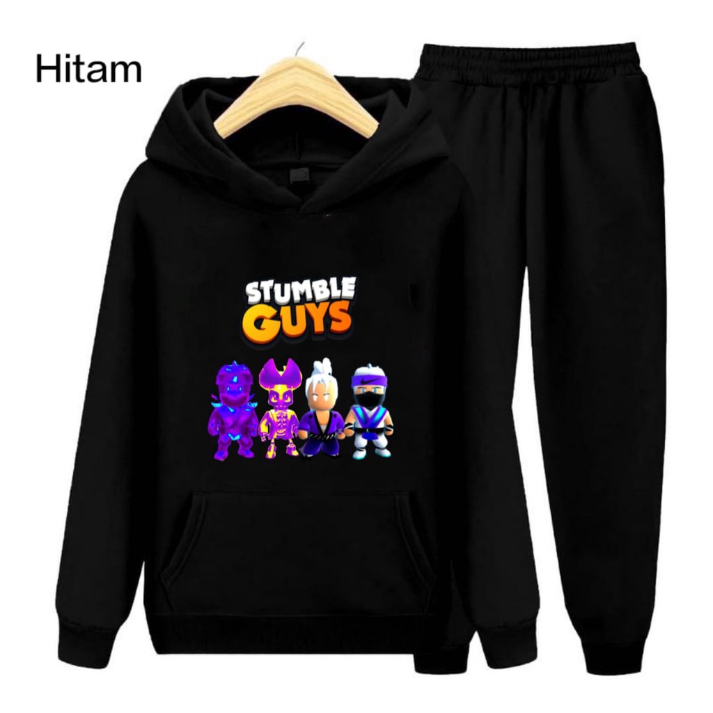 Hzl_outfit SETELAN SWEATER HOODIE ANAK STUMBLE GALAXY S.M.XL (COD)