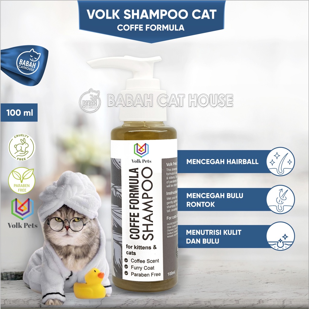 Jual SAMPO Volk COFFEE Anti Jamur Untuk Grooming Mandi Kucing Shampoo