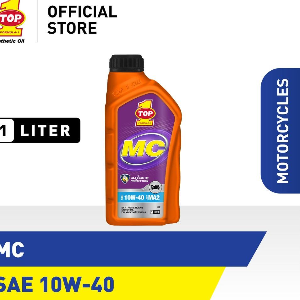 Diskon Update TOP 1 MC SAE 10W-40 | 1 L - Oli Motor