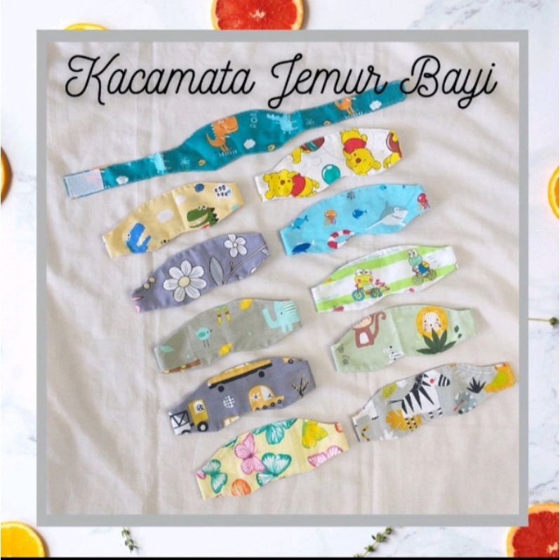 kacamata berjemur bayi newborn kain