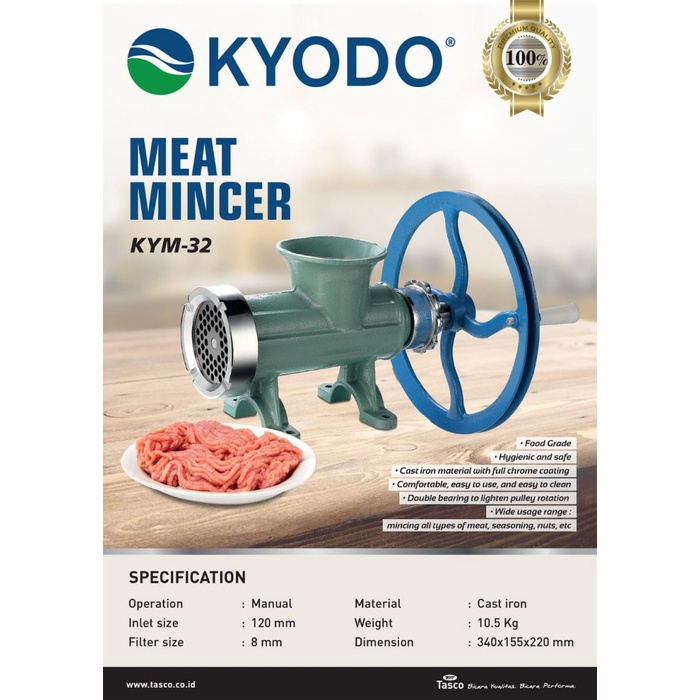 Gilingan Meat Mincer/Gilingan Daging No 32 With Pulley