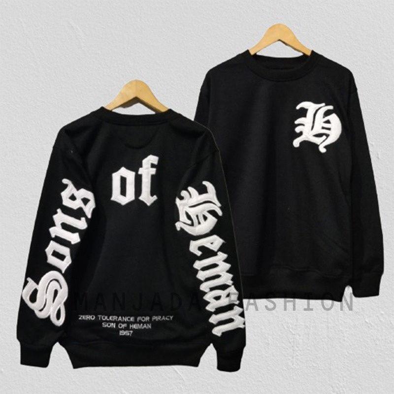 (TERBARU) Hoodie SHARAE BORDIR Branded Full teks Bordir Unisex Pria Wanita