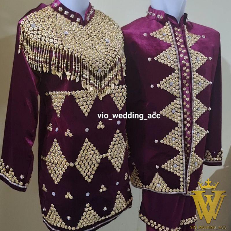 Baju pengantin Rumbai Penuh