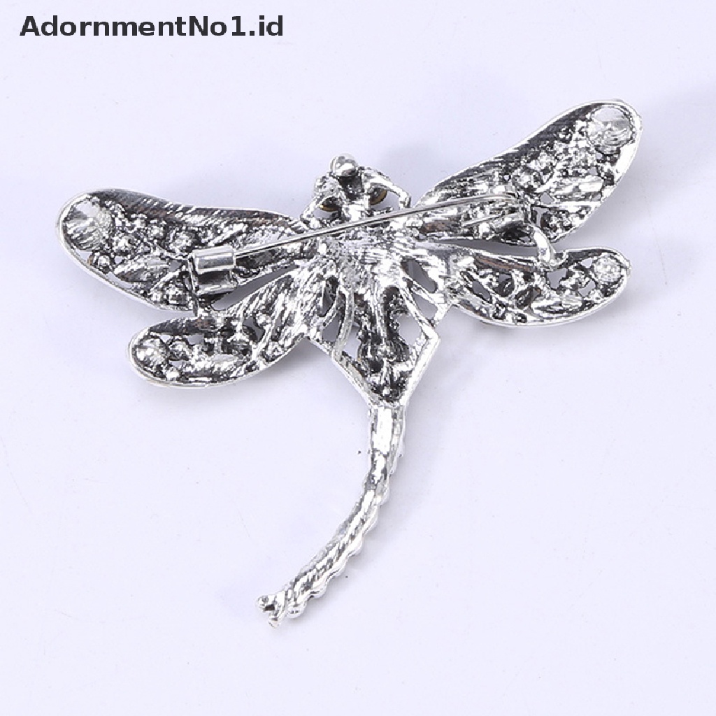 [AdornmentNo1] Kristal Vintage Capung Bros Untuk Wanita Fashion Serangga Brooch Pin Perhiasan [ID]