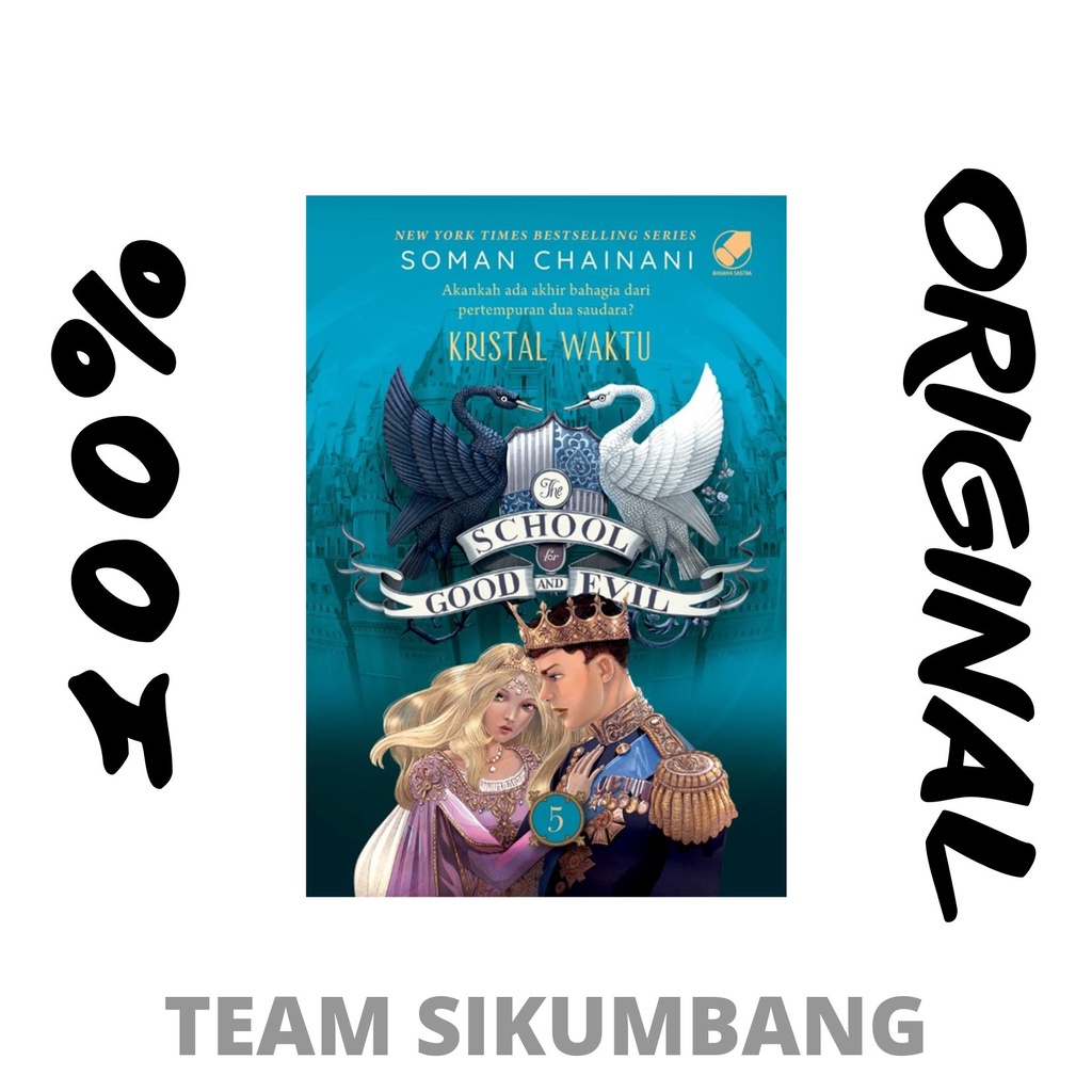 Buku The School for Good and Evil 5 - Kristal Waktu ( COVER BARU )
