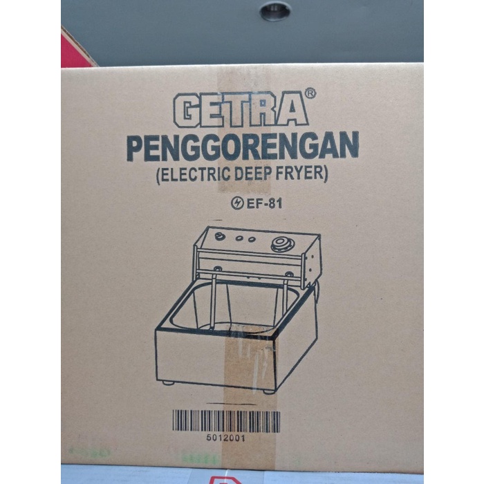 Fryer Getra Gea Electric Deep Fryer Penggorengan Listrik Ef 81 Ef81