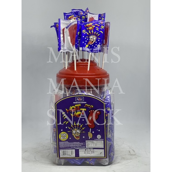 

Permen Loli Lollipop Hot Hot Pop atau Pendekar Biru Toples isi 100 x 5gr