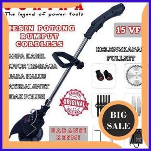 perkakas Mesin potong rumput padi uchiha uciha brush cutter cordless baterai tanpa kabel ori 2ZJN23
