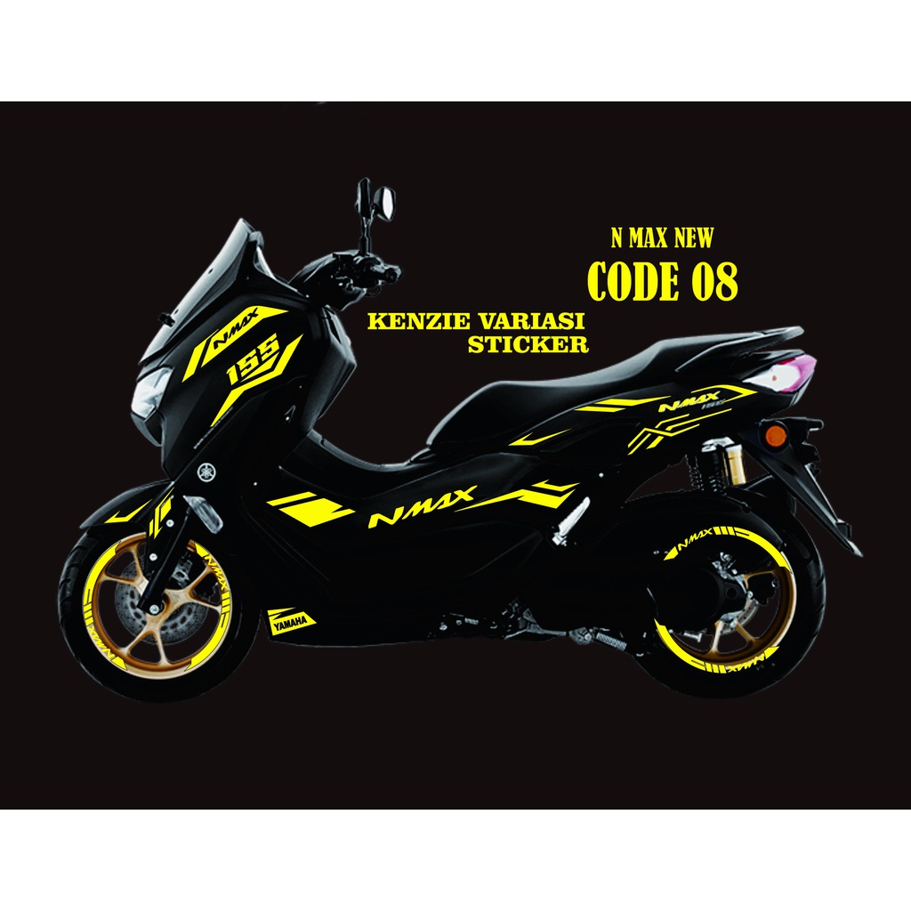 AKSESORIS YAMAHA N MAX, Stiker Cuting Striping List Body VARIASI MOTOR YAMAHA Nmax NEW model 2023  #
