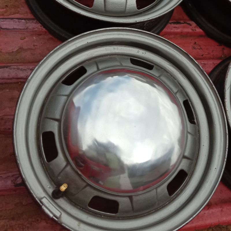 Dop Moon velg kaleng Daihatsu Zebra Espaz Ring 13 pcd 4x110 PNP 4biji - Di jepit Mur baut roda
