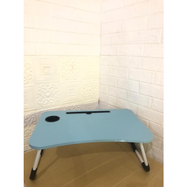 Meja Belajar Lipat Meja Belajar Anak Motif Karakter Gambar Ukuran 50 x 30 x 28 cm-Biru