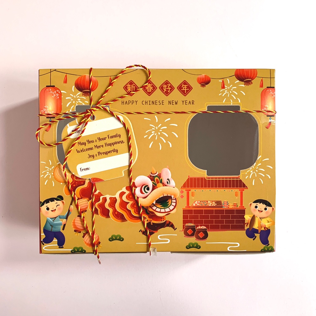 

Box Dus Kotak Kue Cookies - 2 Hardtop Imlek 18,5 x 14,5 x 7cm